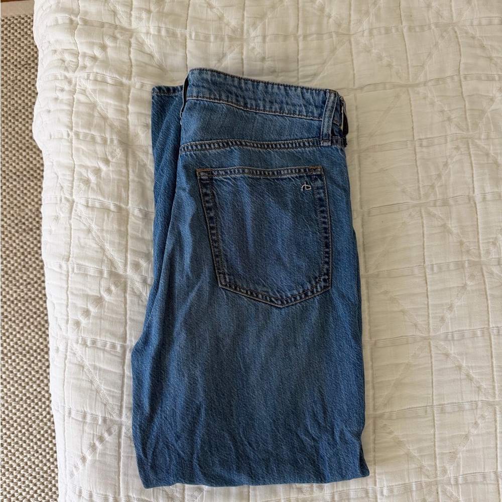 Rag & Bone Lori Mid Rise Wide Leg Jeans - Picture 2 of 3